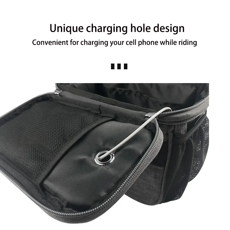 DAHON Bicycle Handlebar Bag Front Beam Bag Mountain Bike Valet Front Hanging Bag Folding Bike Bag K3p8 Electric Bike Tube bag