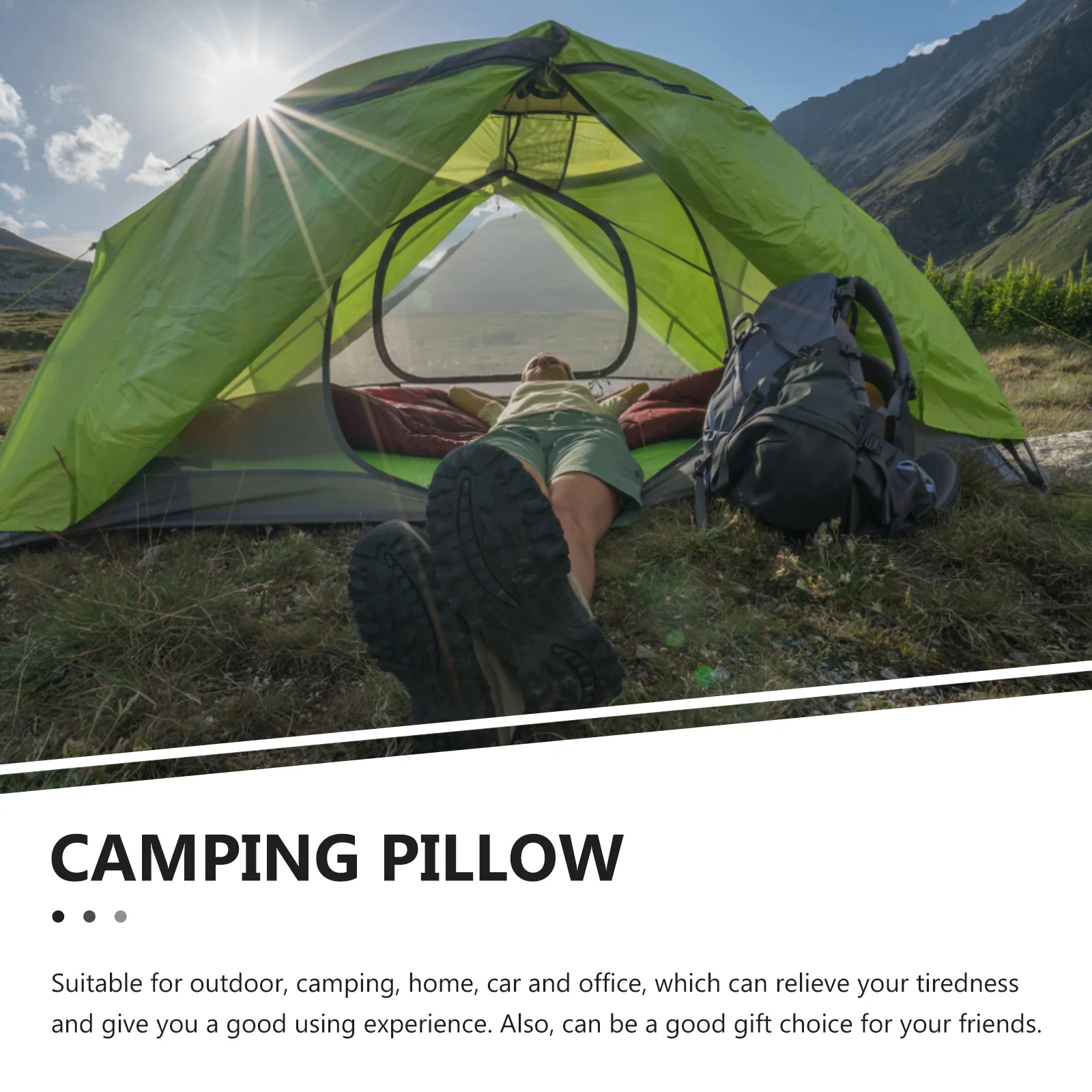 

Inflatable Pillow Camp Outdoor Office Nap Portable Pillows Camping Travel Air Bed for Sleeping