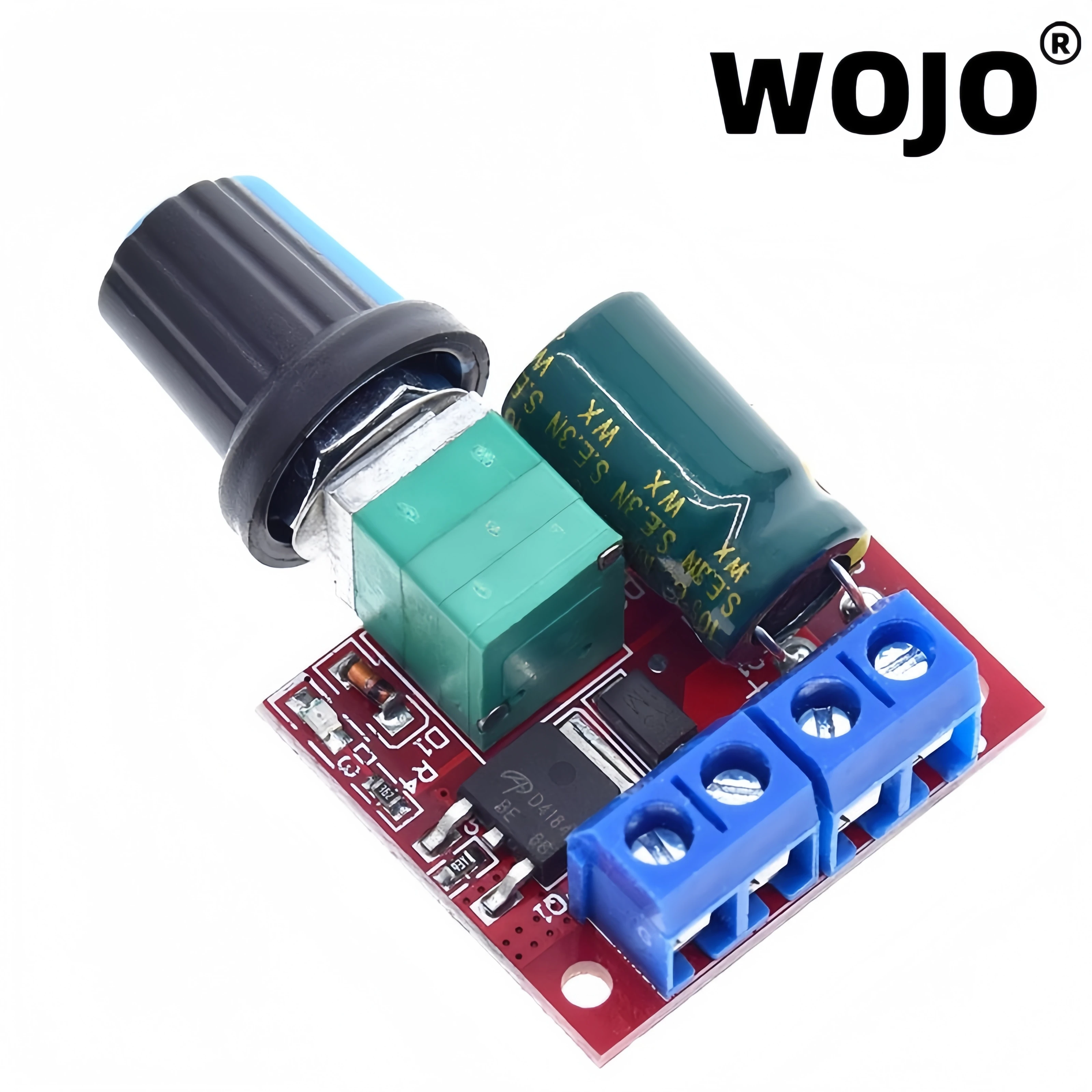 Mini DC Motor PWM Speed Controller, DC 5V-35V 5A Speed Adjustable Switch Module, 6V 12V 24V Variable Voltage Regulator