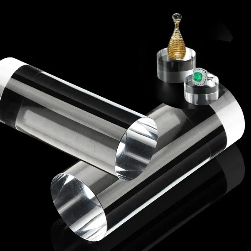 1Pcs Clear Acrylic Round Rod Round 10mm 20mm 25mm 30mm 40mm 50mm 60mm 70mm 80mm 100mm Clear Cylinder Jewelry Display Stand