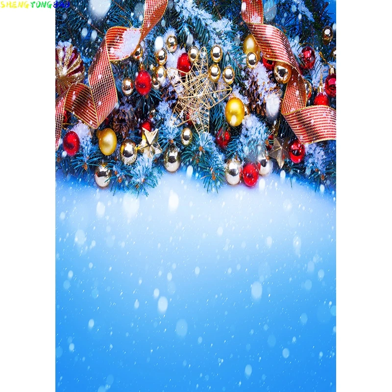 Christmas Theme Photography Background Snowman Christmas tree Children Portrait Backdrops For Photo Studio Props 2197 DHT-07