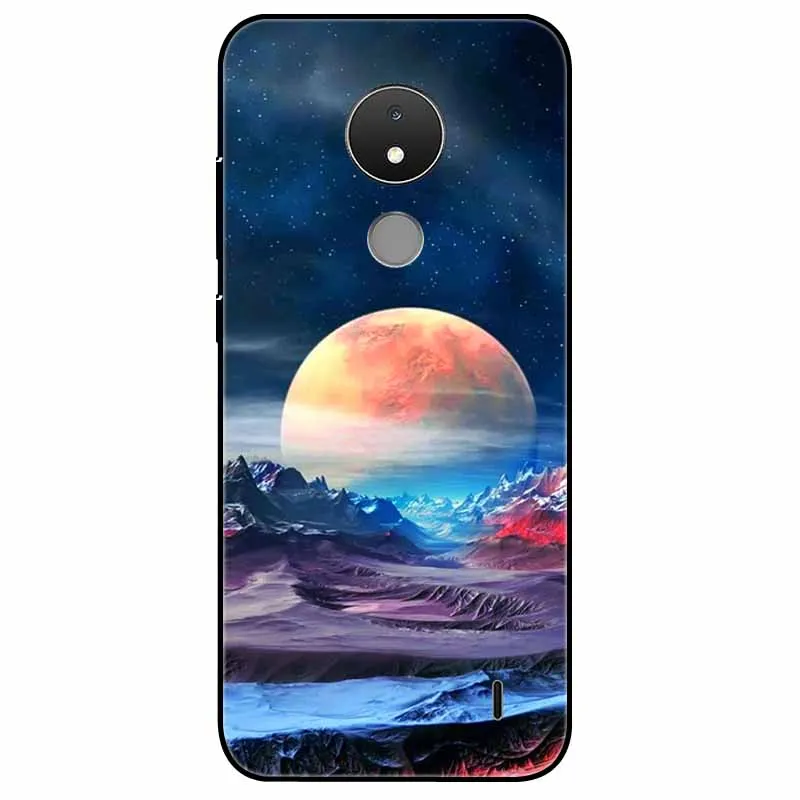 For Nokia C21 Case C 21 Silicone Landscape Space TPU Soft Funda Coque for NokiaC21 Protective Cool Bumper Cases for Nokia C 21