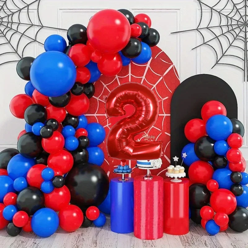 

Birthday balloon party decoration props suitable for children aged 0-9 featuring replaceable digital matte latex decorative ball