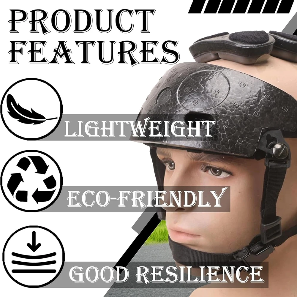 Tactical Helmet Inner Pad Set EPP Memory Foam Sponge Padding with Adhesive Stickers Replacement Cushion for Fast Helmet Gear