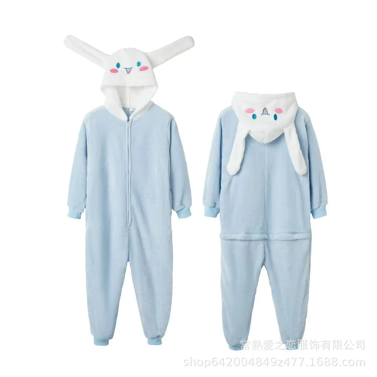 Melody Kuromi Kigurumi Onesies Cinnamorol Piyama Kartun Anime Jumpsuit Pakaian Rumah untuk Cosplay Natal Halloween