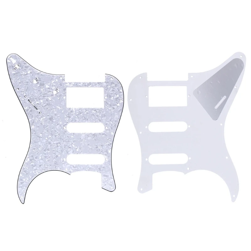 Electric Guitar Pickguard 3-Ply Anti-Scratch Plate for FD ST S-S-Double Parts Wh