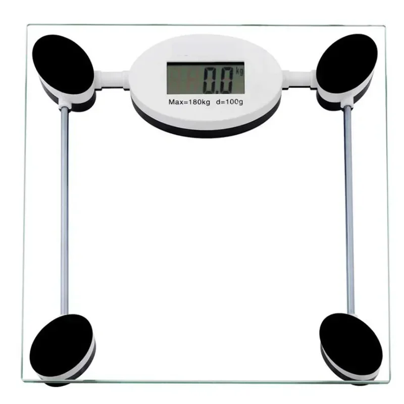 Round/Square/Trapezoid Transparent Digital Body Weight Scale Floor Electronic Scales LCD Scales Body Weighing Scale for Bathroom