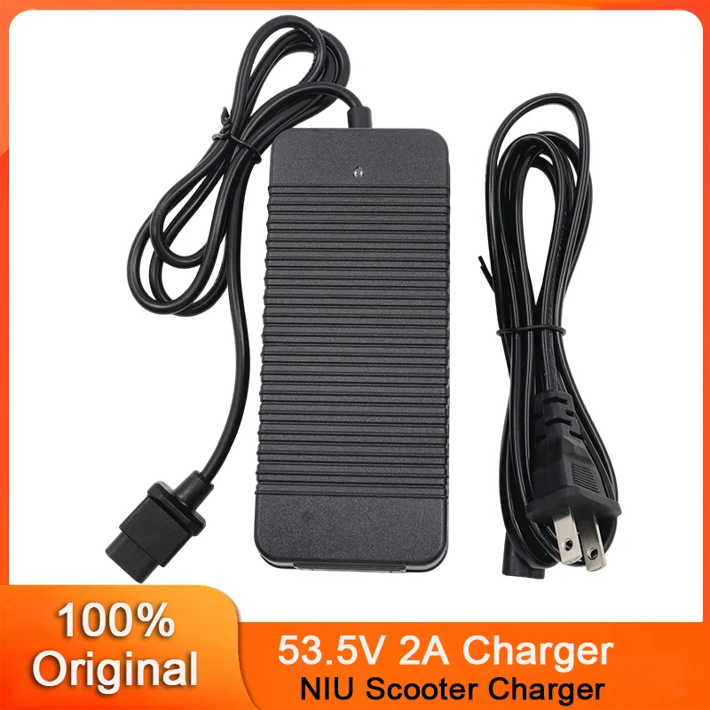 53.5V 2A Charger for NIU eKickScooter KQi3/KQi3 Pro/Max KQi2/KQi2 Pro KQi1/KQi1 Pro/Sport KQi Air/KQi Air X Li-ion Charger
