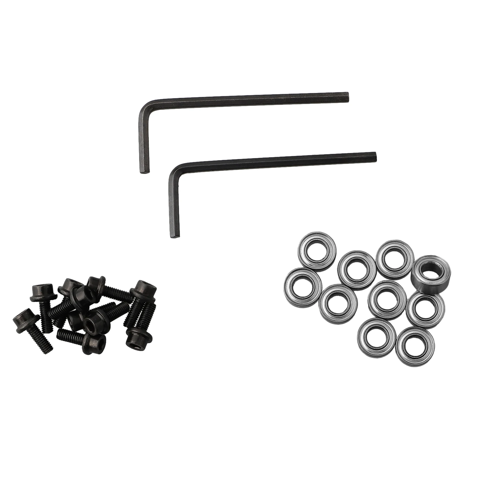 Aço Router Bits Set, Top Montado, Rolamentos De Esferas, Guia, Diâmetro Interno, Ferramenta De Poder Para Router Bit, Reparo De Rolamento, 4.96mm, 10Pcs