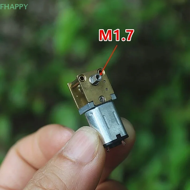 1PC DC3V 3.7V 5V 850RPM D-Shaft Grande Coppia Micro Turbo Worm Mini N20 Doppio Albero Motore Ingranaggi Full Metal Gear Box Motore di Riduzione