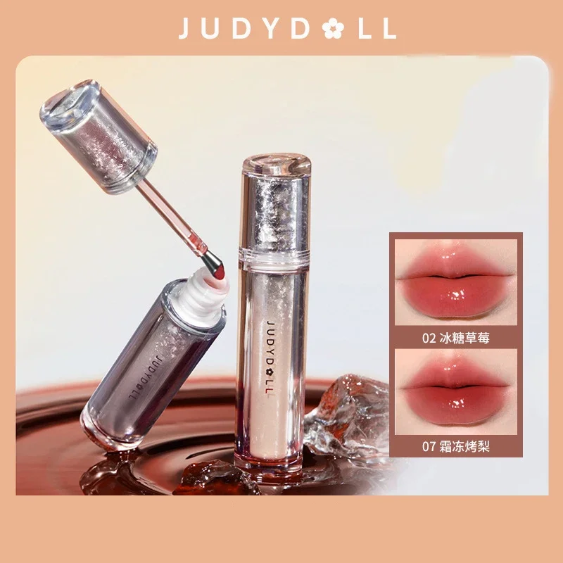 Judydoll Mirror Lipstick Easy to Color Hydrating Lip Gloss Ice Iron Lip Glaze