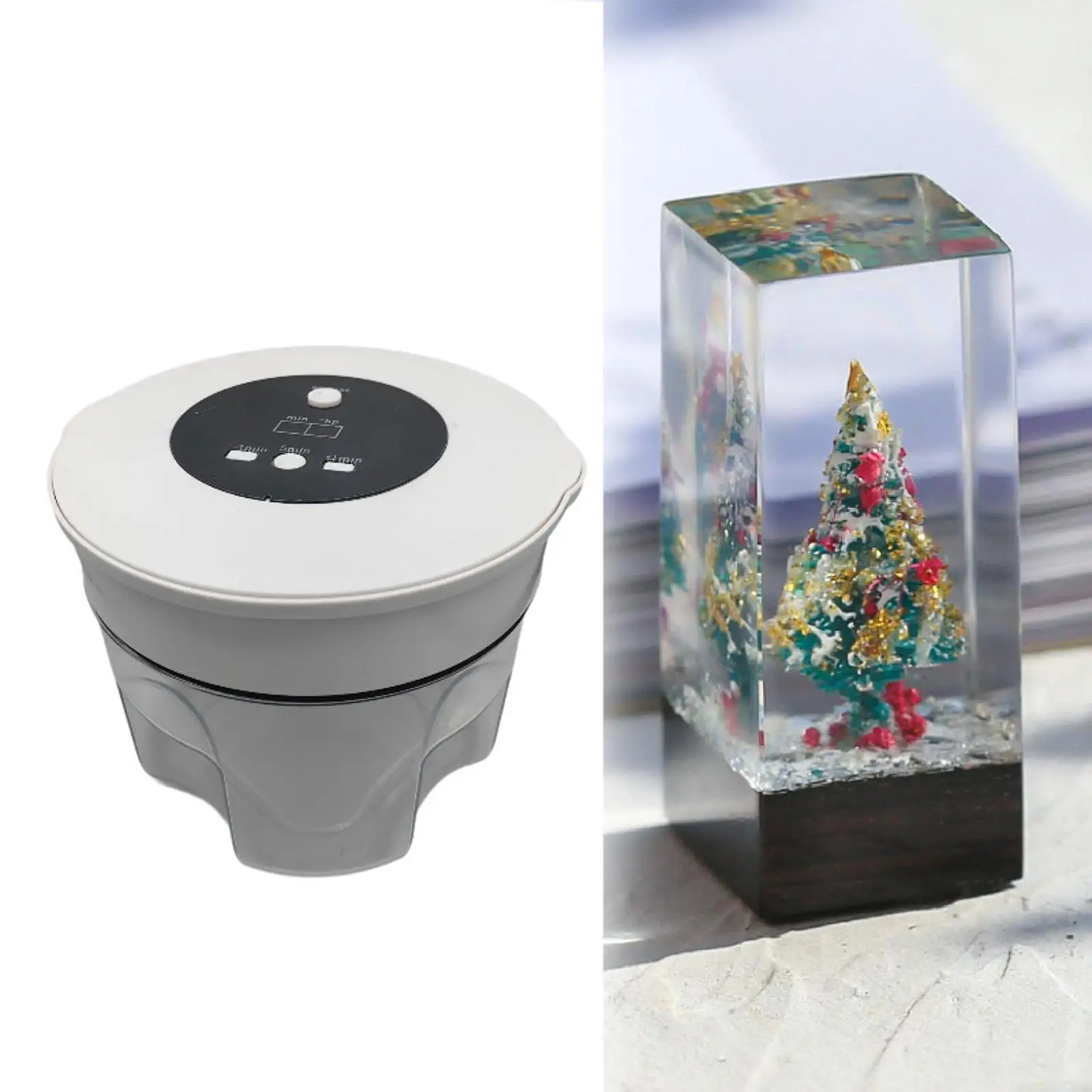 

Resin Bubble Removal Machine High Vacuum for Epoxy Resin Casting Action Figure Toys Jewelry Making DIY Arts Crafts Silicone Mold