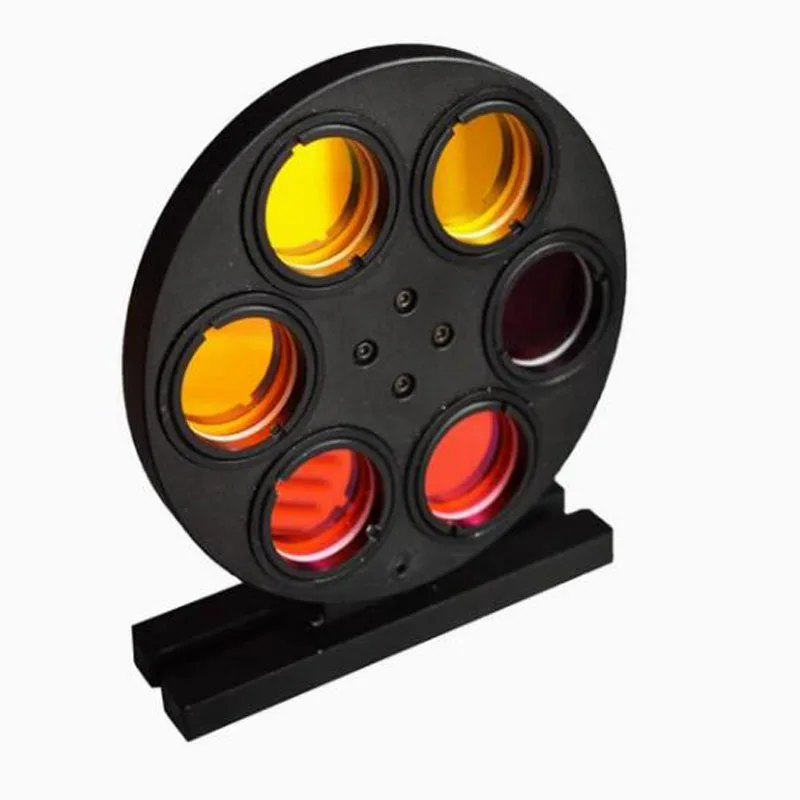 25mm/25.4mm mounted optical lens bracket 23mm transparent aperture 6-position electric filter wheel (BHOMF05)