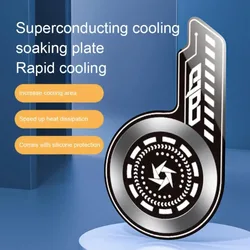 Cell Phone Cooler Plate Radiator Magnetic Radiating Sticker for Game Cooling Fans Heat Sink For IPhone/Samsung/Xiaomi