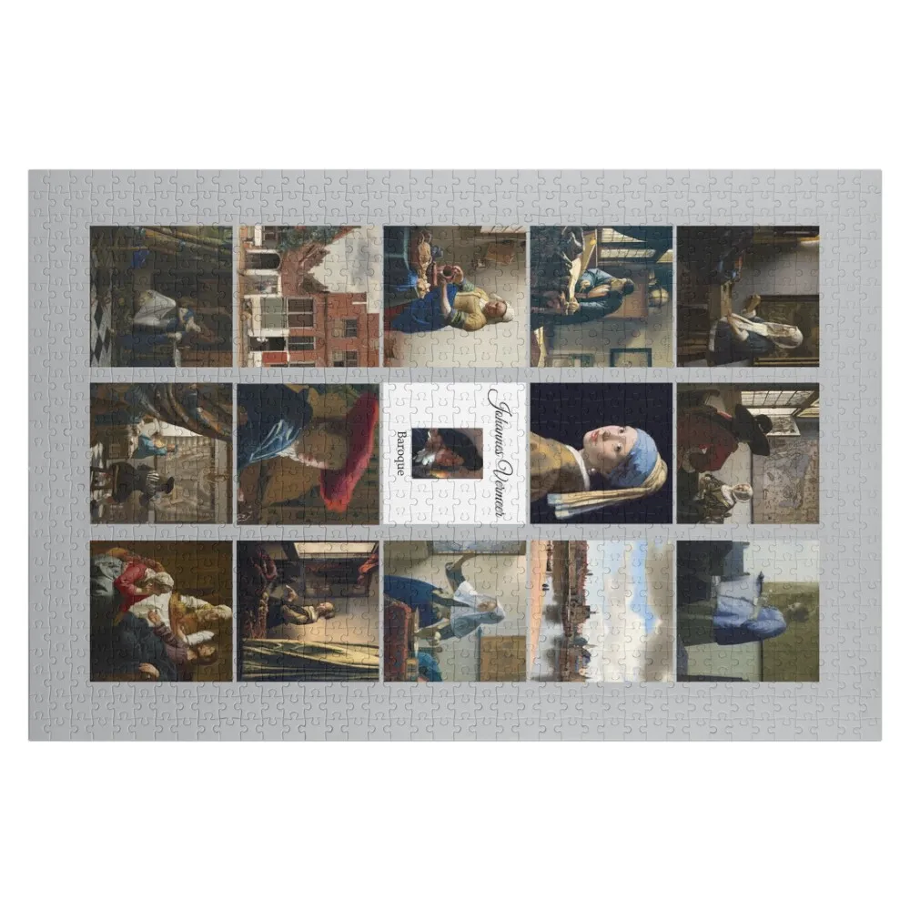

Johannes Vermeer Popular Works Collage Jigsaw Puzzle Baby Toy Picture Customizeds For Kids Personalized Toy Puzzle