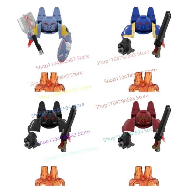 

Строительные блоки MOC, боевой ангел, воин, мини-фигурка, сборная модель, деталь дисплея, аксессуары с героями мультфильмов, аниме, игрушка в подарок, коллекционная