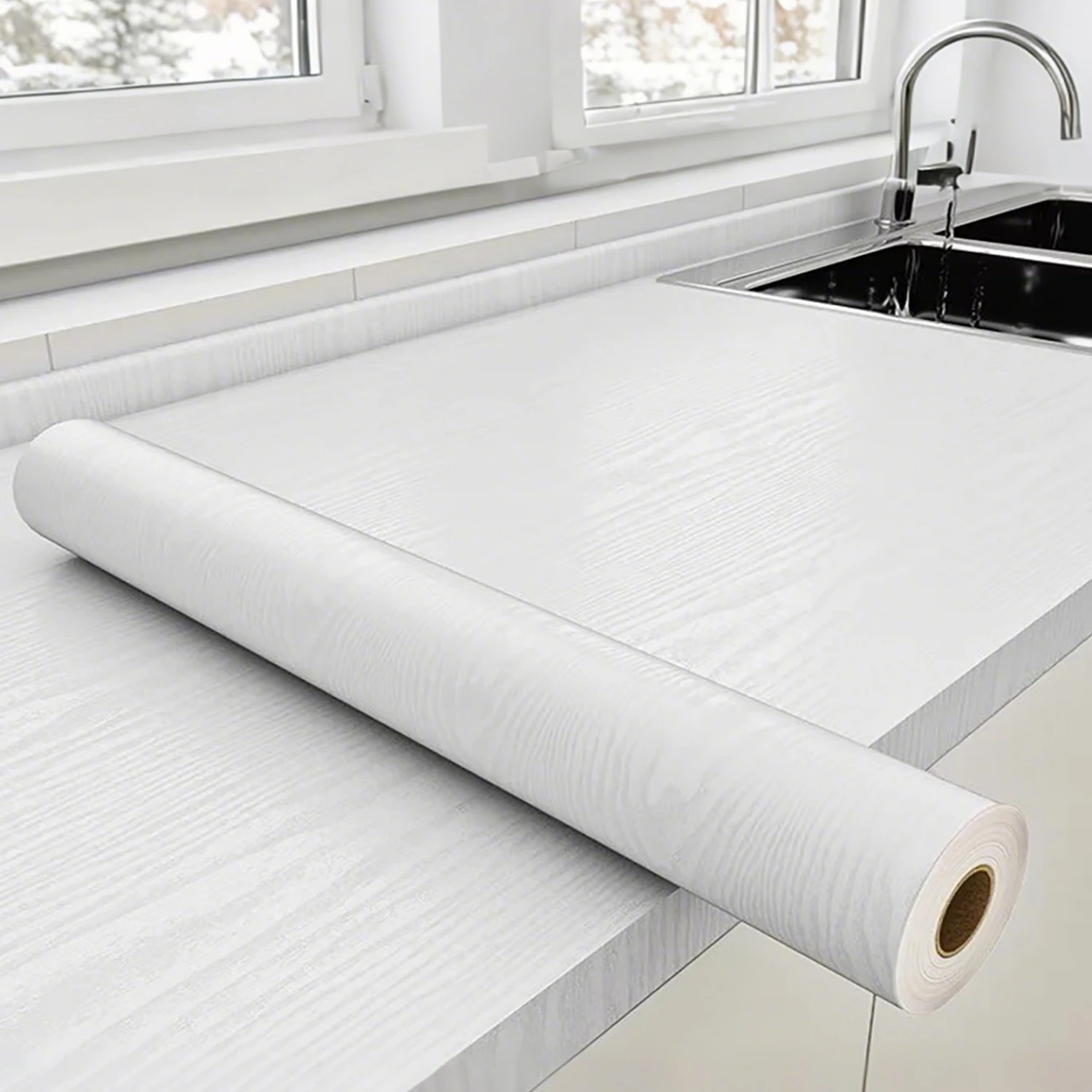 2/3/5M Classic Grain Sticker Self-adhesive High Quality Wallpaper Suitable for Kitchen Countertops Cabinet Table Wall Renovation