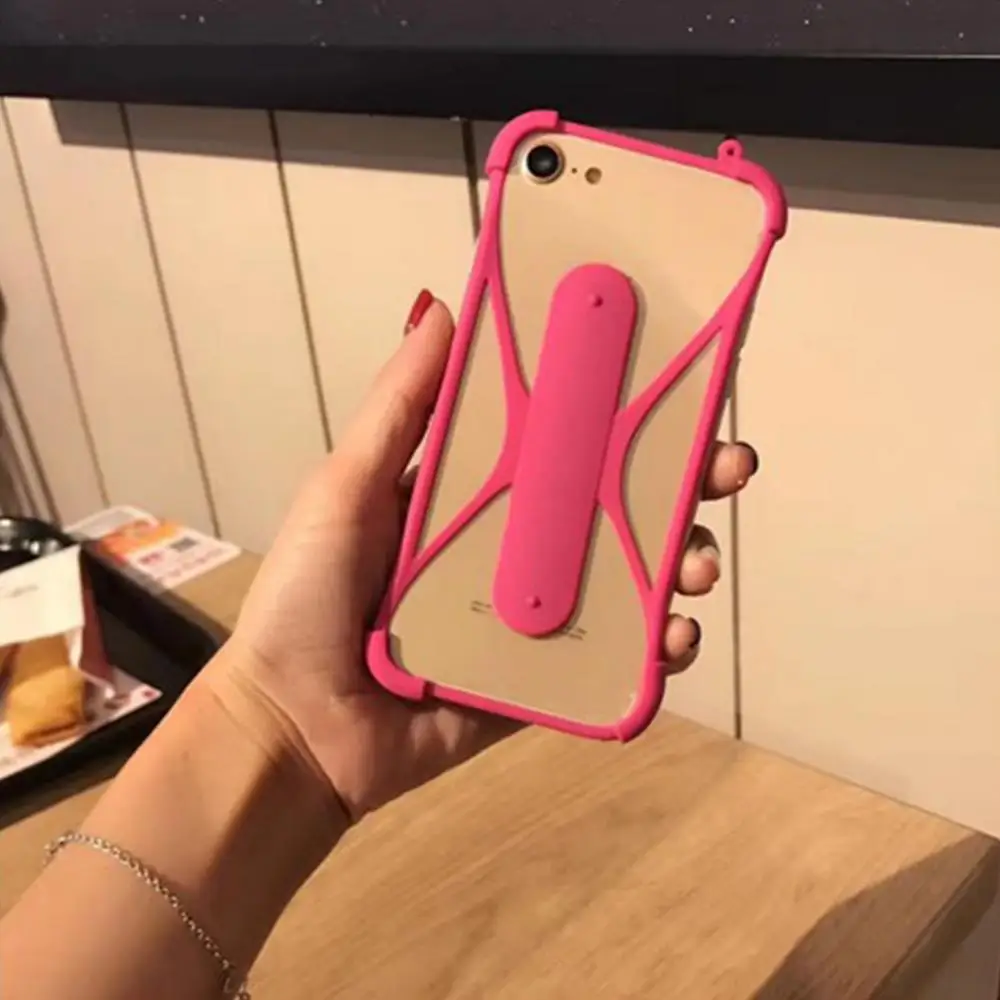 Cornice per telefono con custodia morbida universale in silicone per paraurti con supporto per iPhone per Samsung s10/plus/lite