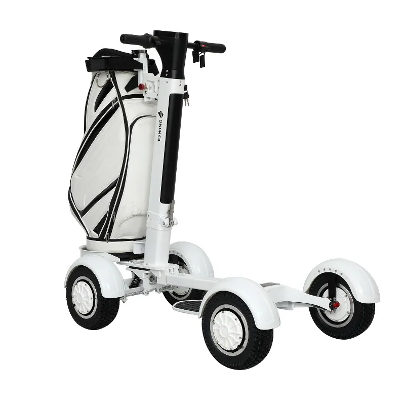 Four-wheel golf cart folding outdoor golf scooter