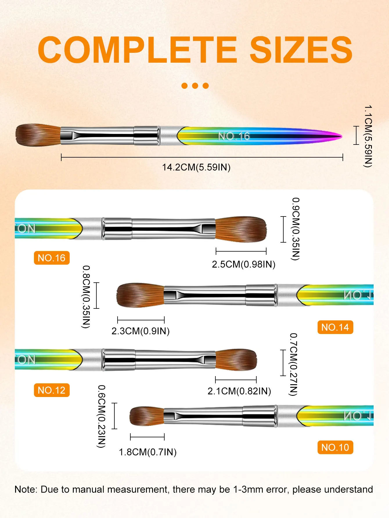 Ensemble de pinceaux à ongles en acrylique, 4 pièces, Extension de poudre acrylique professionnelle, dégradé, Nail Art, sculpture 3D, outils de Salon de manucure