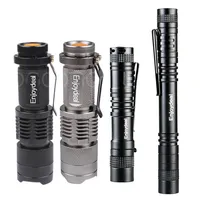 Mini Tactical Flashlight 2000Lumen LED torch Clip Portable Penlight Ultra Bright Lantern for Outdoor Hunting Camping