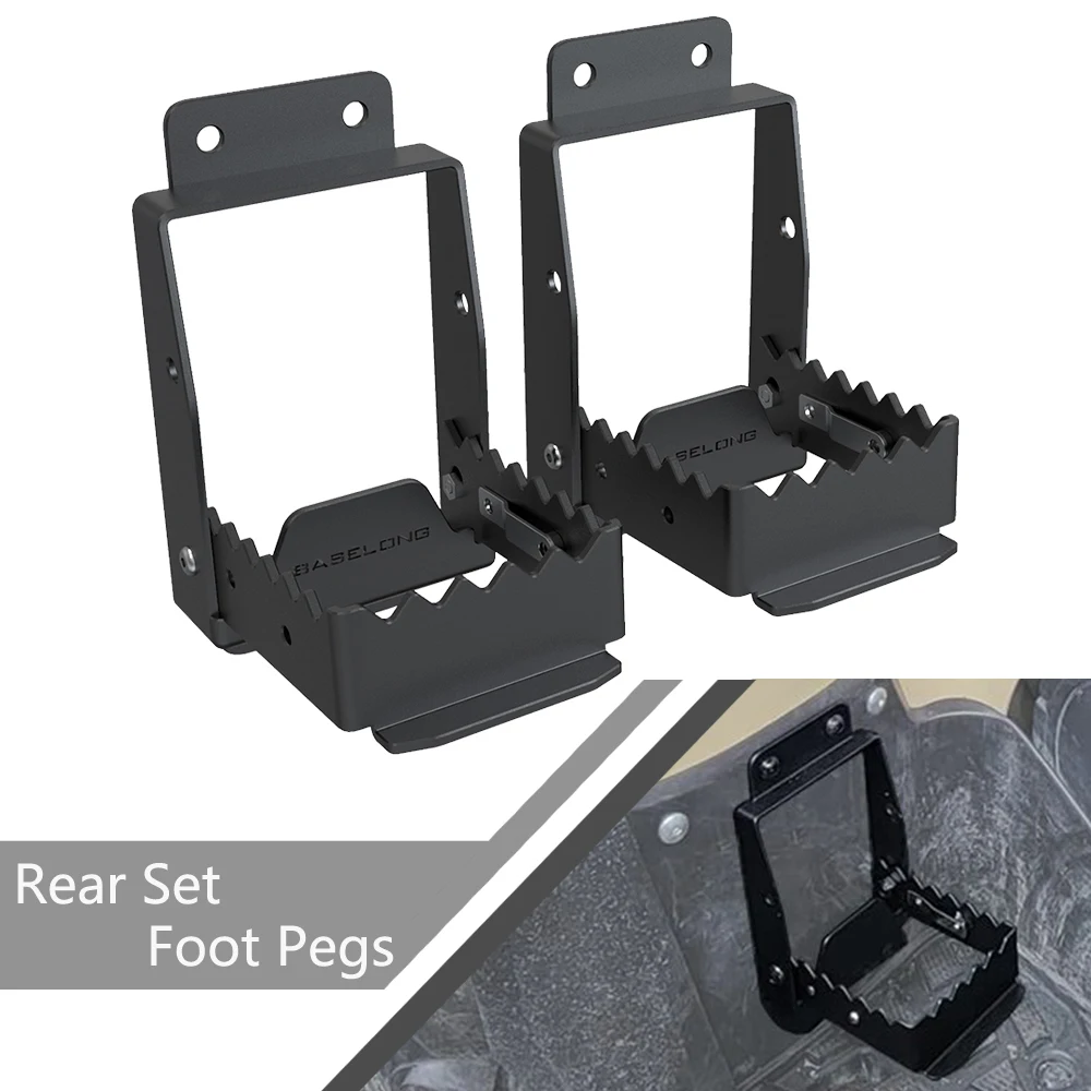 Rear Set Foot Pegs For Suzuki KingQuad 400 500 750 for Kodiak 450/700 foot FOR Honda Fourtrax Foreman/Rubicon/Kodiak 450/700