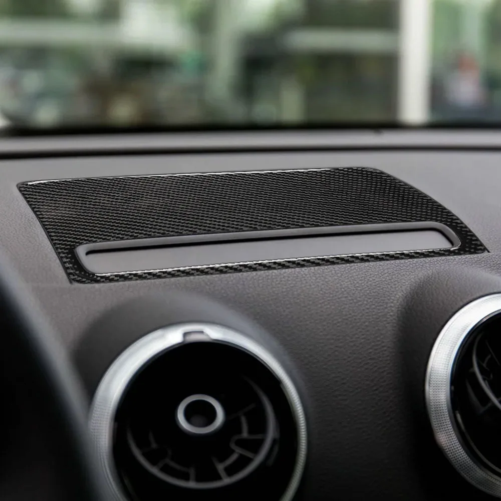 For Audi A3 8V 14-19 Car Lifting Navigation Panel Decoration Center Console Carbon Fiber Epoxy Stickers Decal Auto Accessories