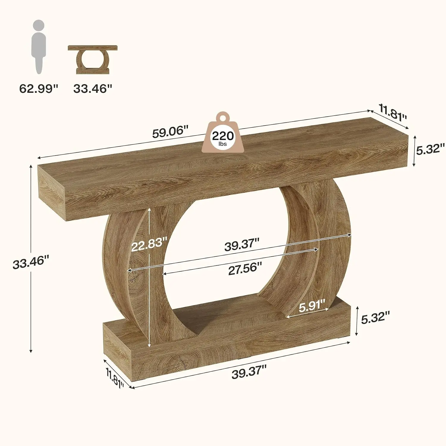 Farmhouse Console Table 59