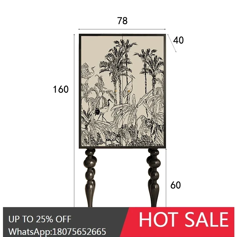 

SGF tall cabinet bedroom door storage solid wood chest