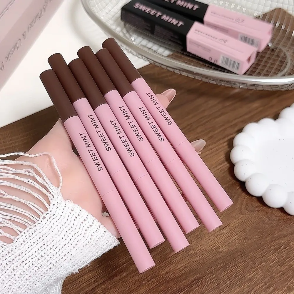 New Double Head Eyebrow Pencil Waterproof Multi-use Makeup Pencil Smooth Texture Matte Finish Eyebrow Gel Daily Use