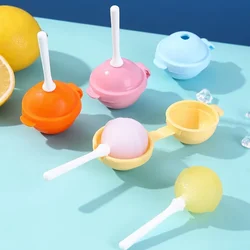 Lollipop Silicone Ice Box Popsicle Mold Mini Ice Cream Maker Ice Mold Household Popsicle Ball Diy Mold Homemade Popsicle Tools
