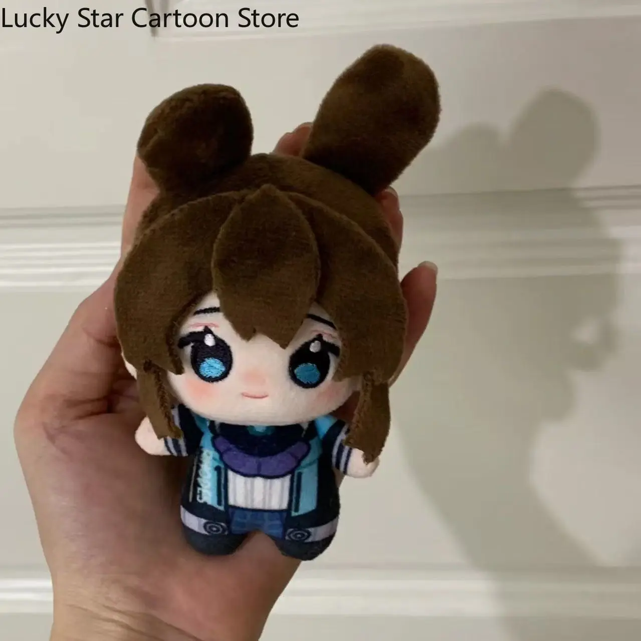 Amiya Arknights 10cm Cosplay Stuffed Pillow Dress Up Anime Cartoon Figure Idol keychain pendant Girl Birthday Gift Lie on Your