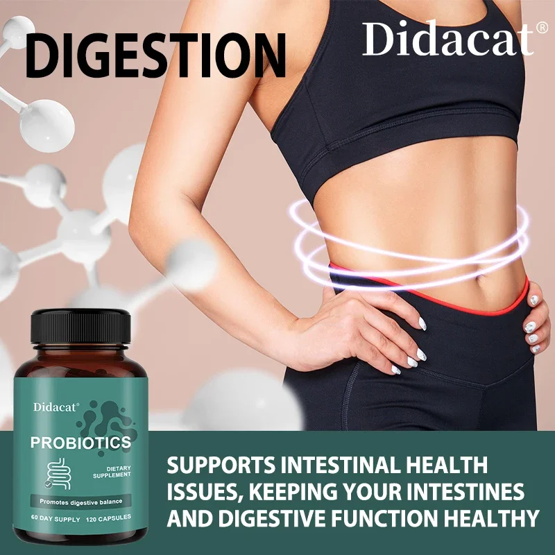 

Probiotics Capsules - Digestive and Intestinal Health, Relieve Bloating and Constipation, Gut Health, Balance Gut Microbiome