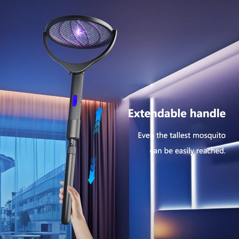 Lenovo Scalable Extension Electric Mosquito Swatter Usb Rechargeable Mosquito Swatter Household 2-in-1 Mosquito Killer