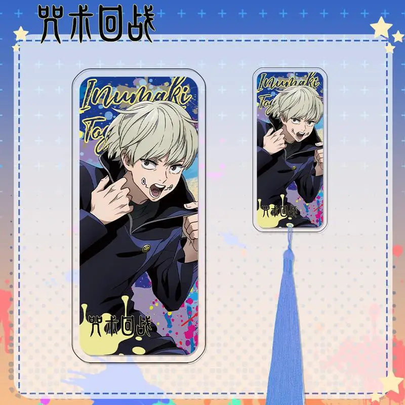 Anime Jujutsu Kaisen Cosplay Decorate Mascot Reminiscence Label Page-marker Elegant Acrylic Tassels Bookmark Xmas Birthday Gift