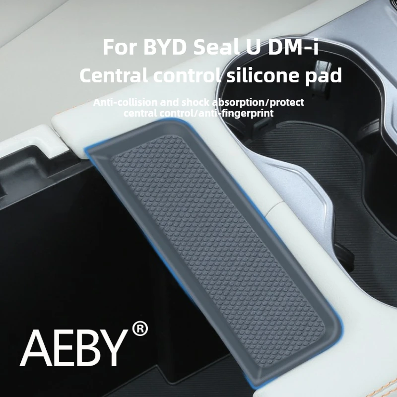 

AEBY для BYD Seal U DM-i 2023 2024 2025, крышка центральной консоли, силиконовый подлокотник, противоскользящий защитный вкладыш, автомобильные аксессуары