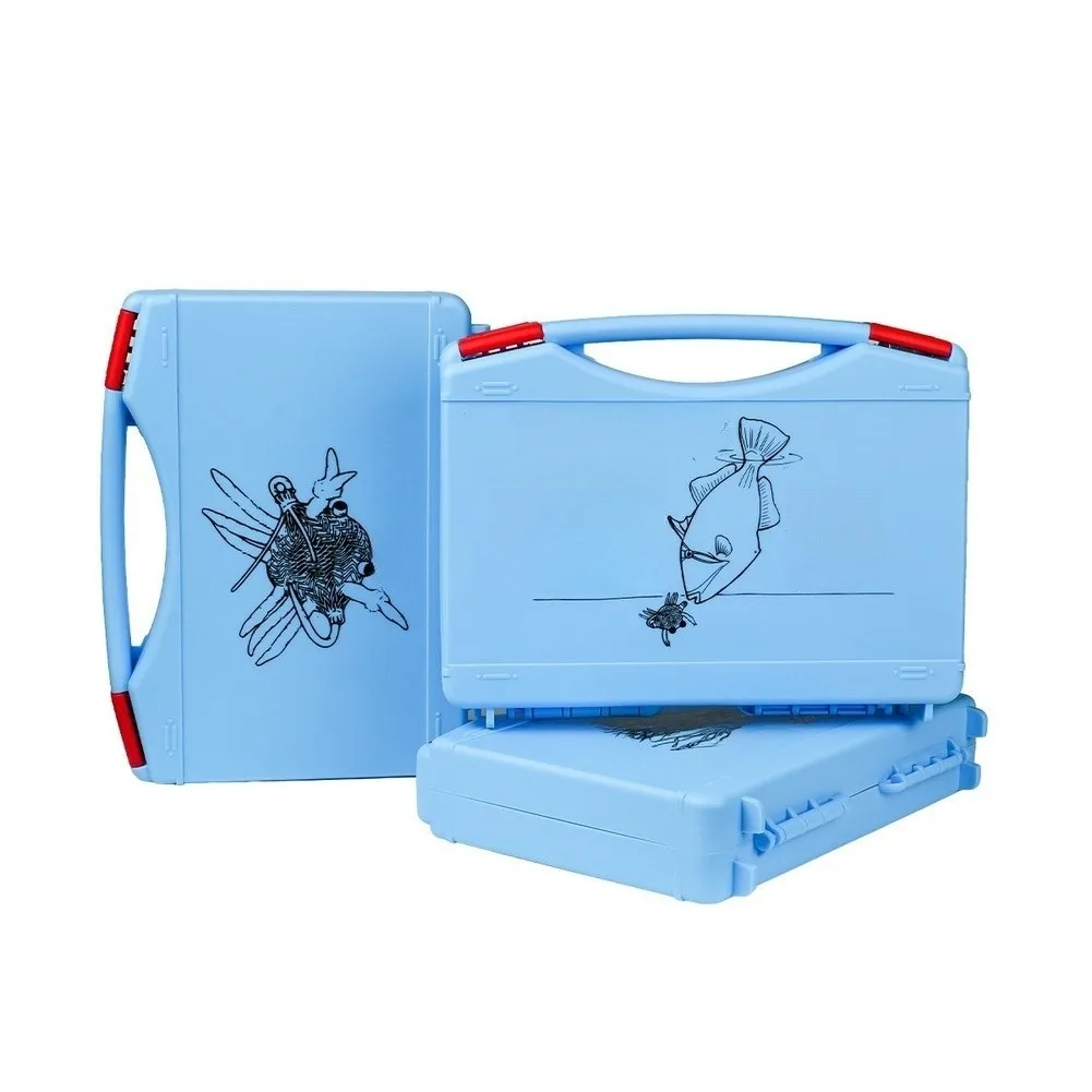 Double Sided Portable Fly Fishing Box Large Hook Storage ABS Plastic Bait Case With High Density Foam For Saltwater Lures Tackle