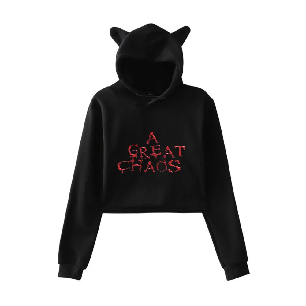 Ken Carson Hoodie Vintage jaren '90 Streetwear Merch Hoodies Sweatshirts voor meisjes Cat Ear Crop Fashion Sports Pullover