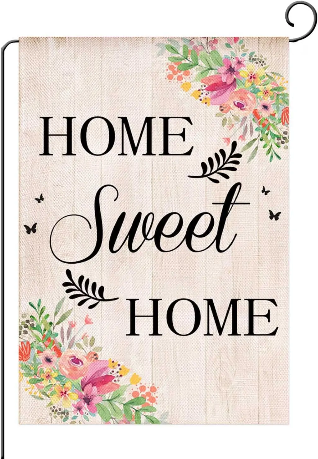 Spring Home Sweet Garden Flag 12.5x18 Inch Vertical Double Sided Burlap Welcome Flower Rustic Home Decor TTW LLG GGO