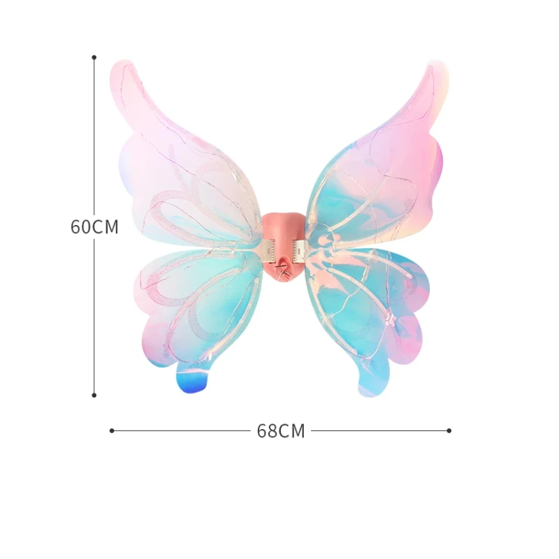 

Halloween Children Wings Elf Wings Costume Magic Led Bats Wing Cosplay Dress Up For Kids Cats Dogs Party