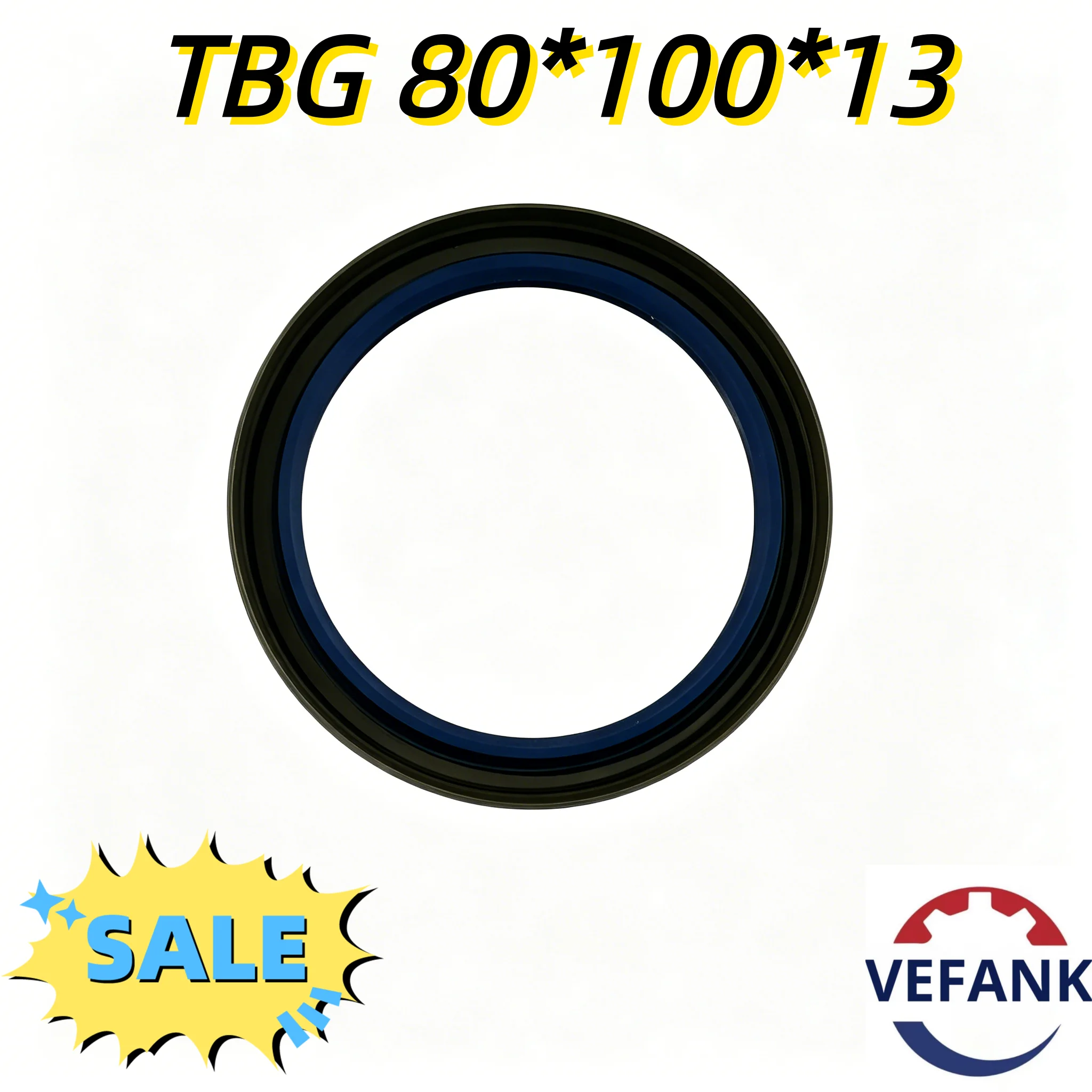 Oil Seal 80*100*13 mm Made From NBR with a Spring-loaded Double Lip for Tight Sealing 19031102B