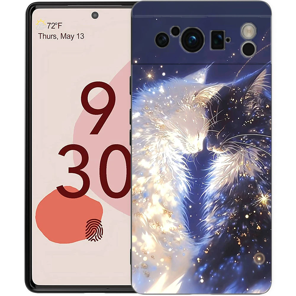 Phone Case Cover for Google Pixel 9 8 7 6 9A 8A 7A 6A Pro 10 9 Pro XL Soft TPU Shockproof Shell Capas Cartoon Art Fundas Coque