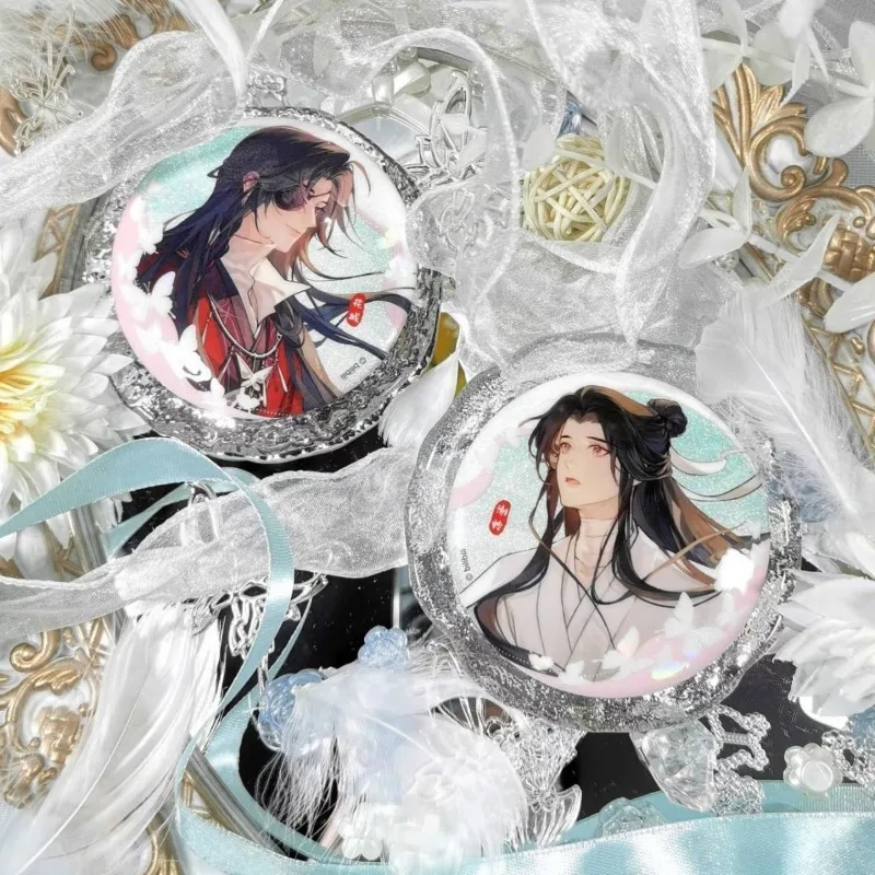 2 قطعة/المجموعة أنيمي السماء الرسمية نعمة دبابيس تيان غوان Ci فو التلبيب دبابيس هوا تشنغ شيه ليان الكرتون شارة حقيبة الملحقات #3