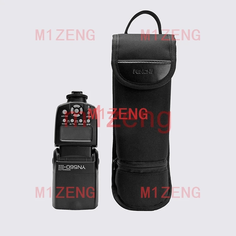 Flash Case Protector Pouch Cover bag for Canon 580EX 430EXII 600EX nikon sb800 yongnuo flashgun with diffuser and batteries