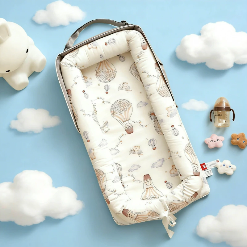 

Новая складная кроватка-гнездышко для малышей 2026 года: легкие аксессуары для сна в путешествиях, простая установка