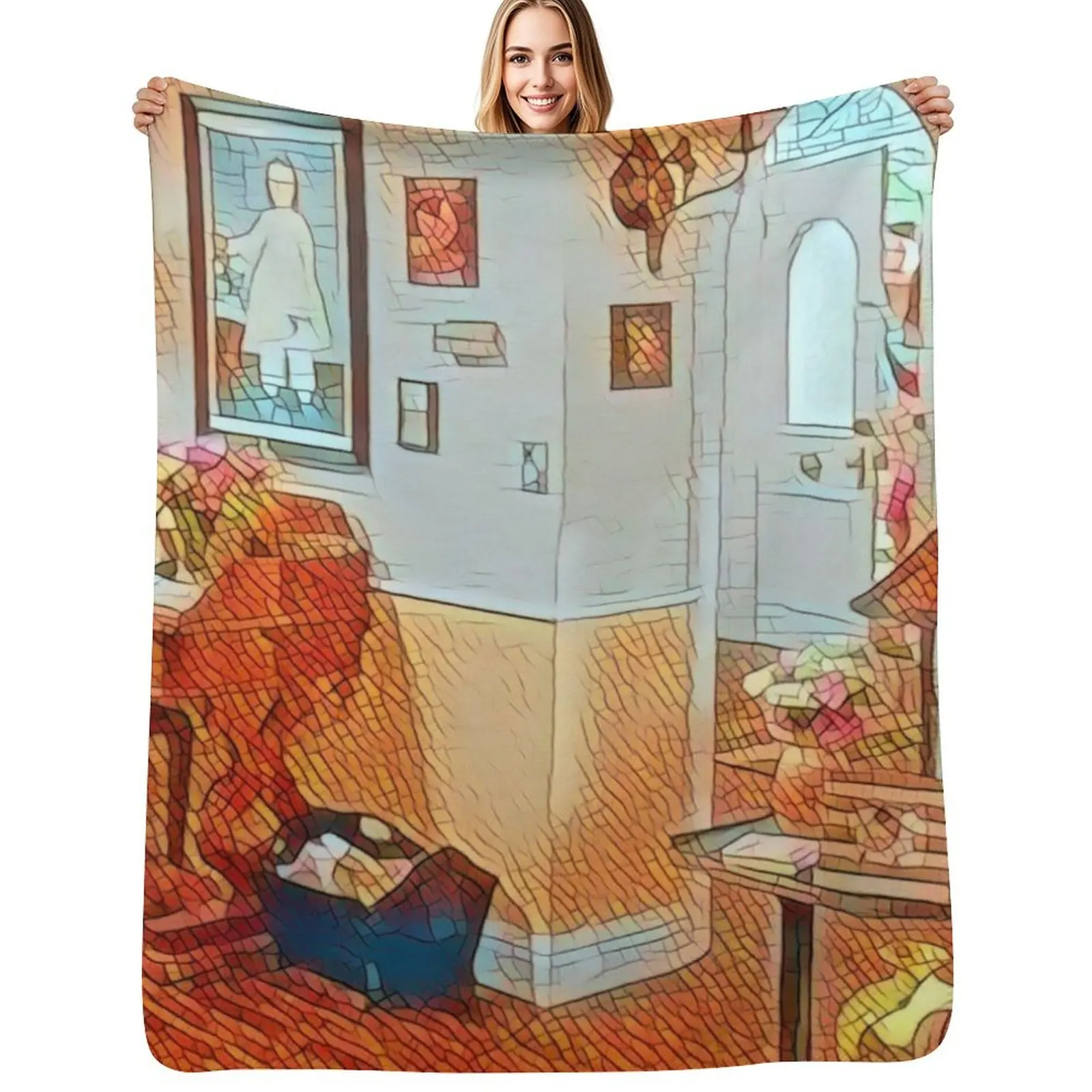 

The Girls' Home - Interior Throw Blanket Modern Design Soft Blanket for Home Decor