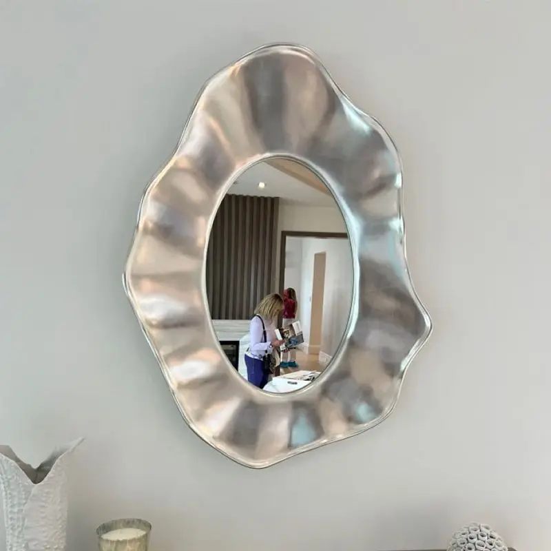 70X95CM Decoration Living Room Background Wall Hanging Mirror Creative Porch Fireplace Art Mirror