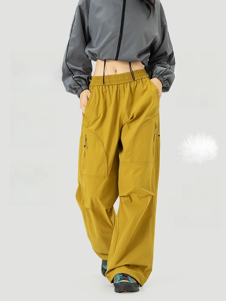 

Теплые лыжные брюки для мужчин, спортивные штаны для активного отдыха, ветрозащитные, водонепроницаемые, прямые, длинные, очень теплые!