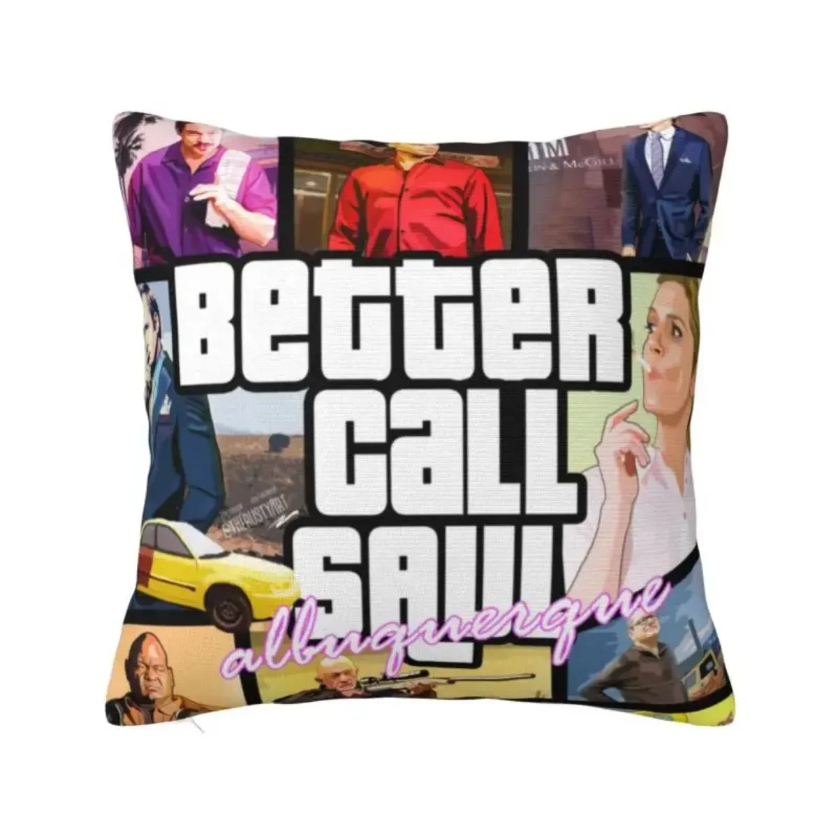 Grand Theft Auto San Andreas Pillow Cover Home Decor GTA Video Game Cushions Throw Pillow for Car Double-sided Printing