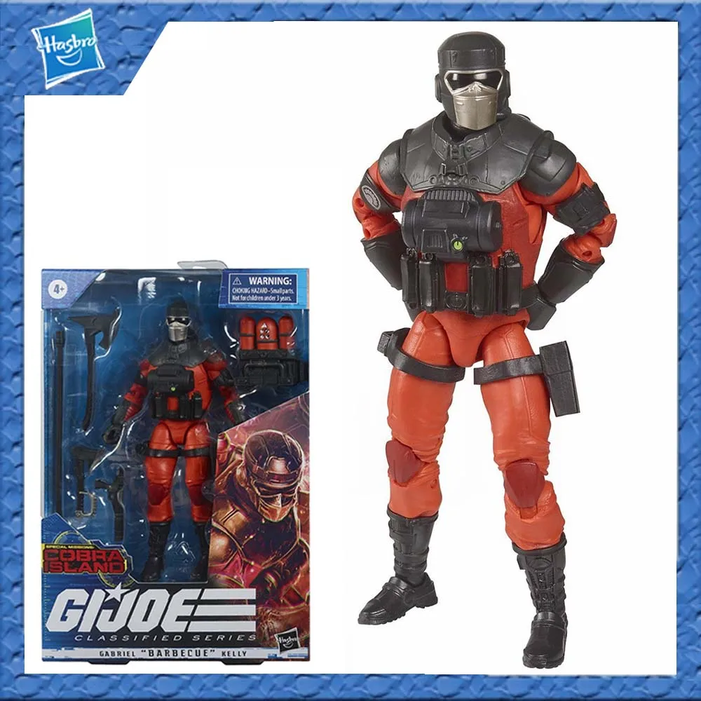 Original Hasbro G.i. Joe Classified Series Cobra Island Gabriel Barbecue Kelly Action Figure Model Toy